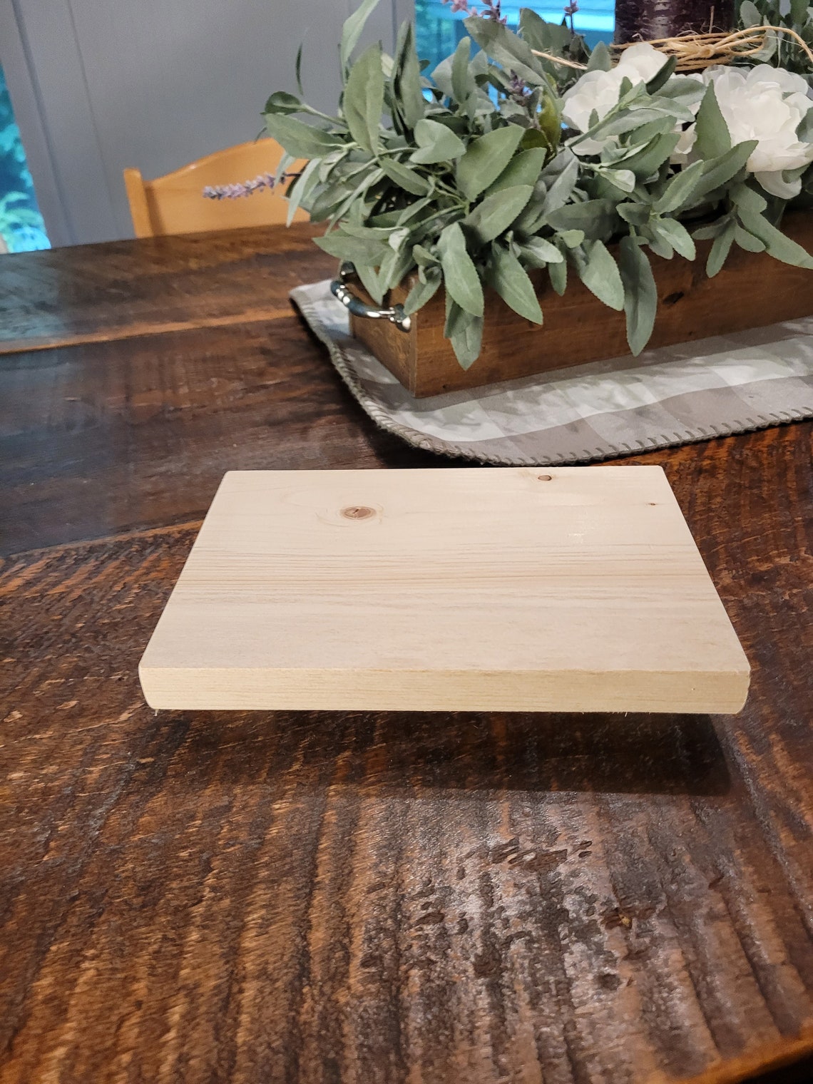 Unfinished Stained or Painted Wood Rectangular Riser Table Display Wood ...