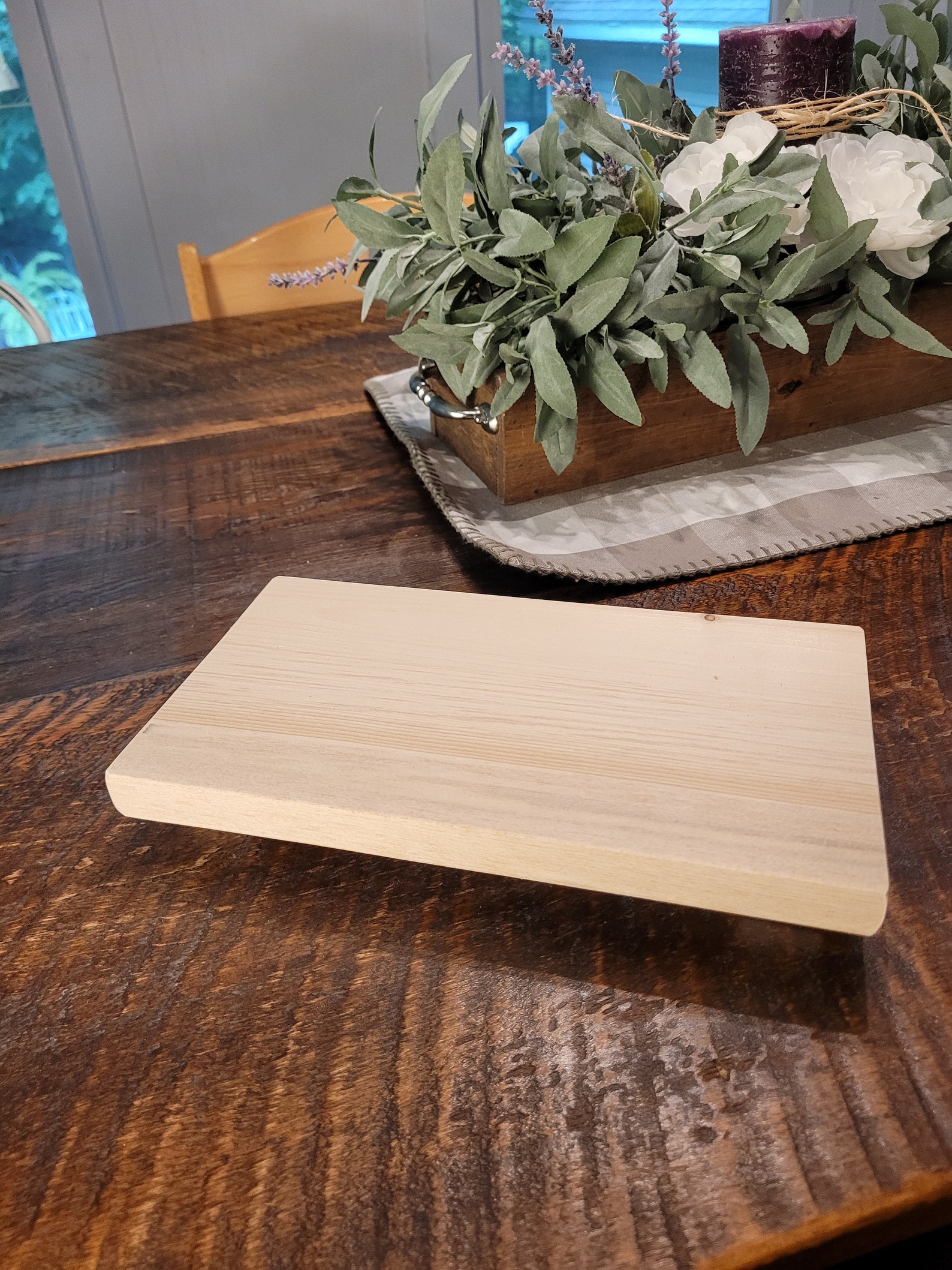 Unfinished Stained or Painted Wood Rectangular Riser Table Display Wood ...