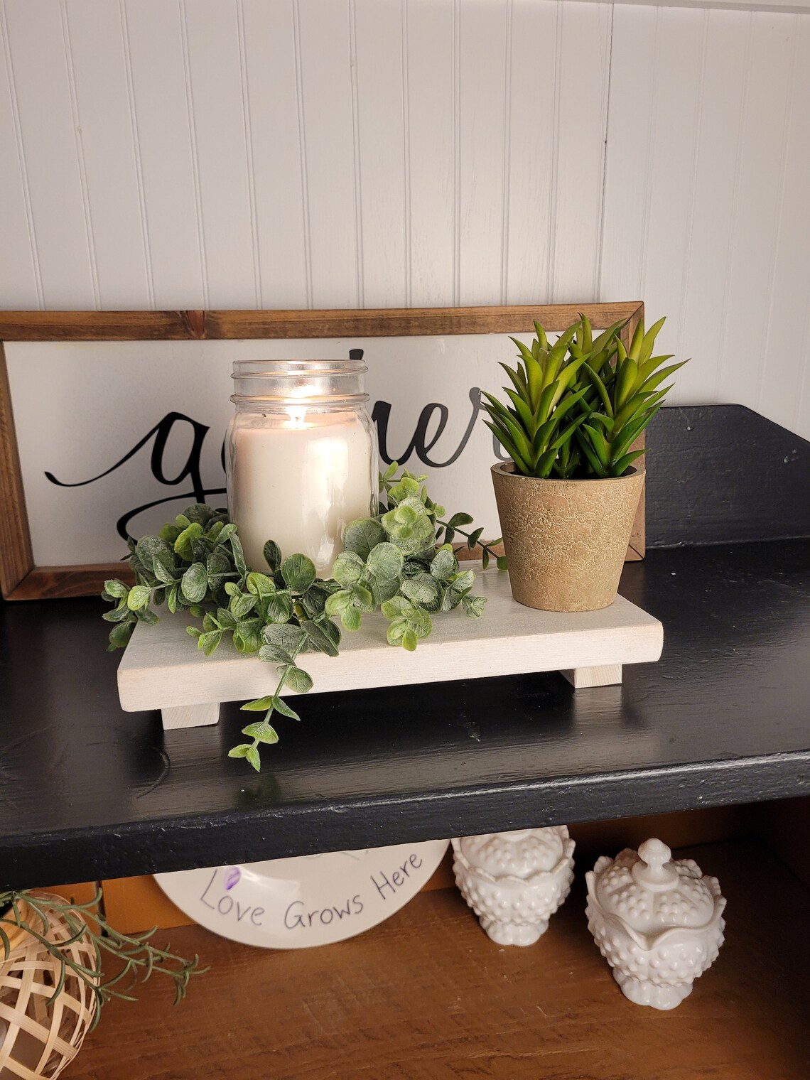 Unfinished Stained or Painted Wood Rectangular Riser Table Display Wood ...