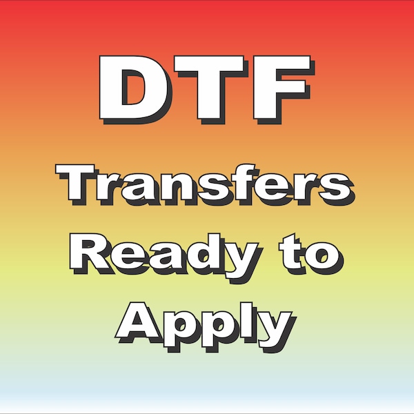 DTF transfers ready-to-print digital print t-shirt sleeve logo hoodies koozies dtf transfer