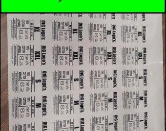 50 Custom DTF Tagless Clothing Labels: Iron-On Neck Transfers arivine