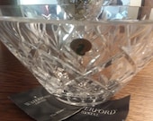 Vintage Waterford Lismore 10 quot Bowl New w Label Irish Crystal- gorgeous Crystal Bridal Shower-Tea party-Hostess gift-Wedding gift-Christmas