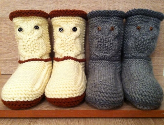knitted booties for adults