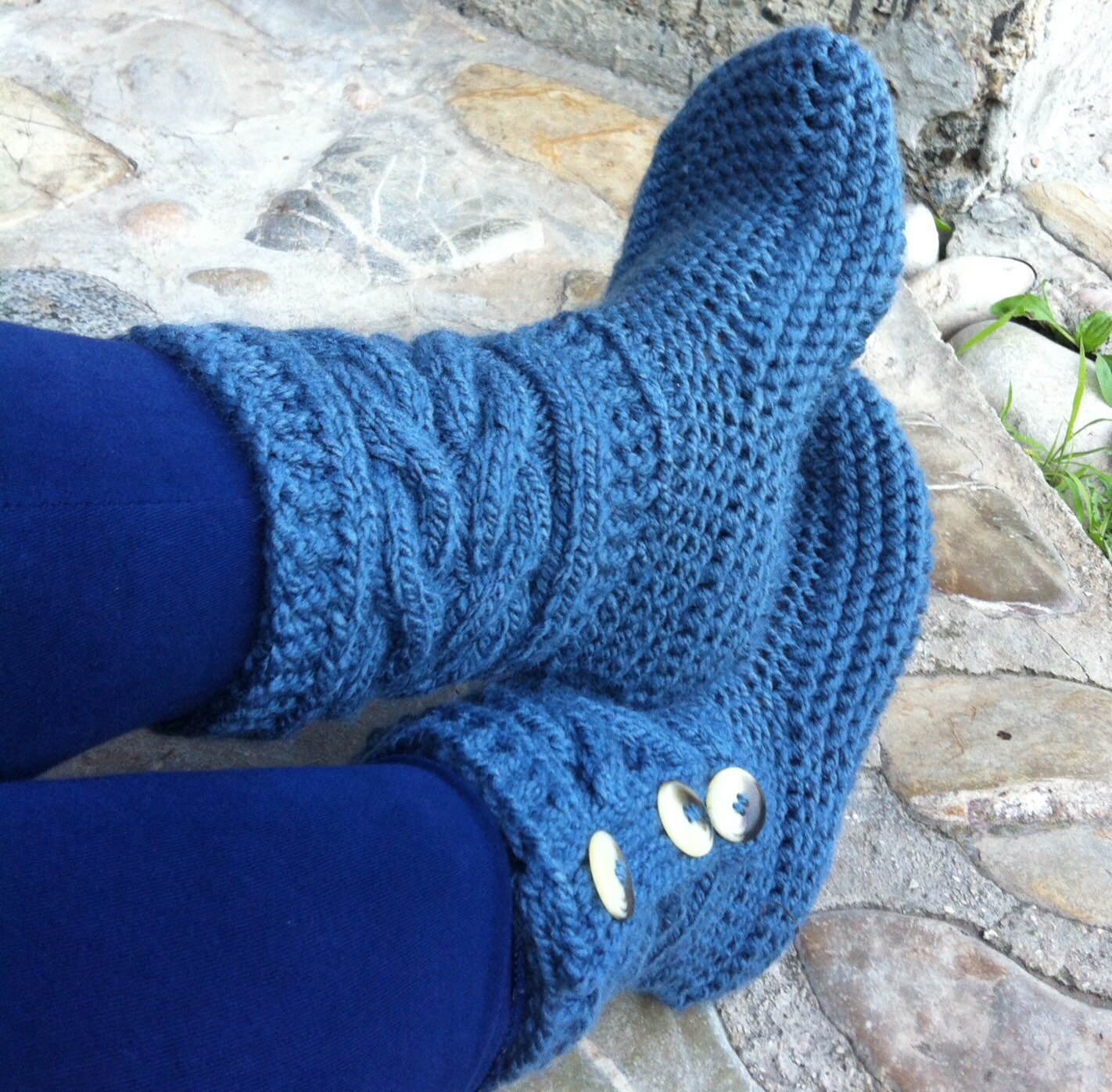 Indoor Knit Slipperswomen's Slipperspurple Knit Etsy