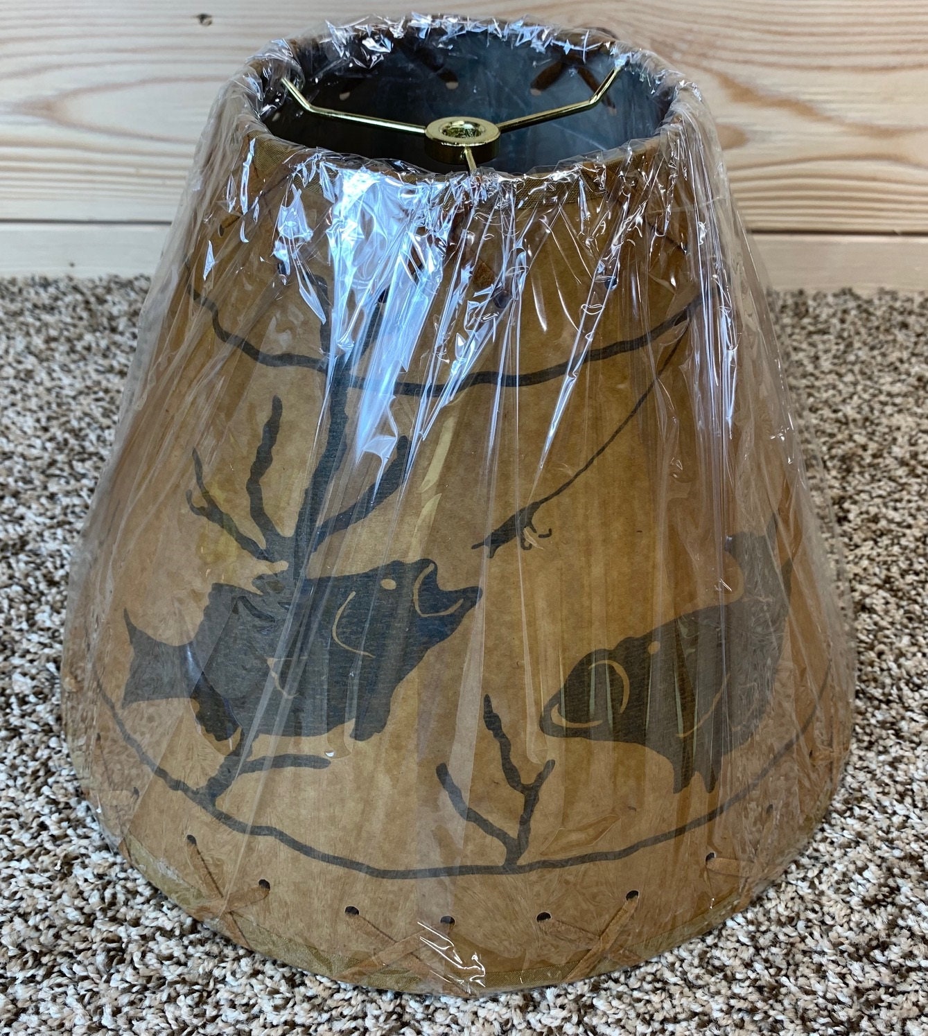 Rustic Oiled Kraft Laced Fish Lamp Shade 12 Etsy