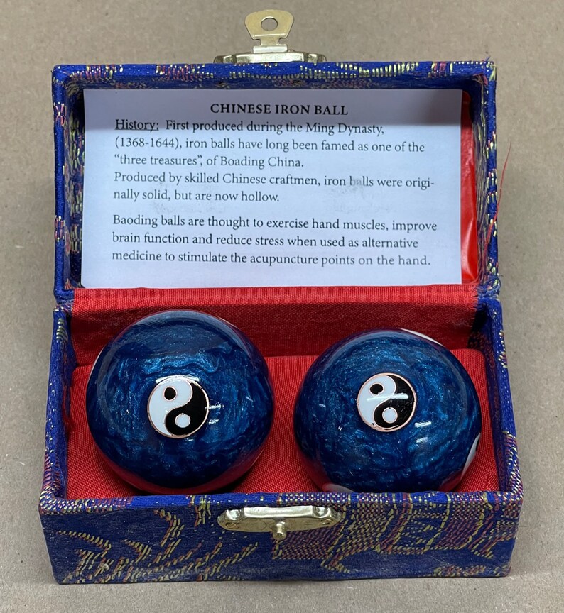 Tai Chi Yin Yang Health Therapy Balls Boading Balls Etsy