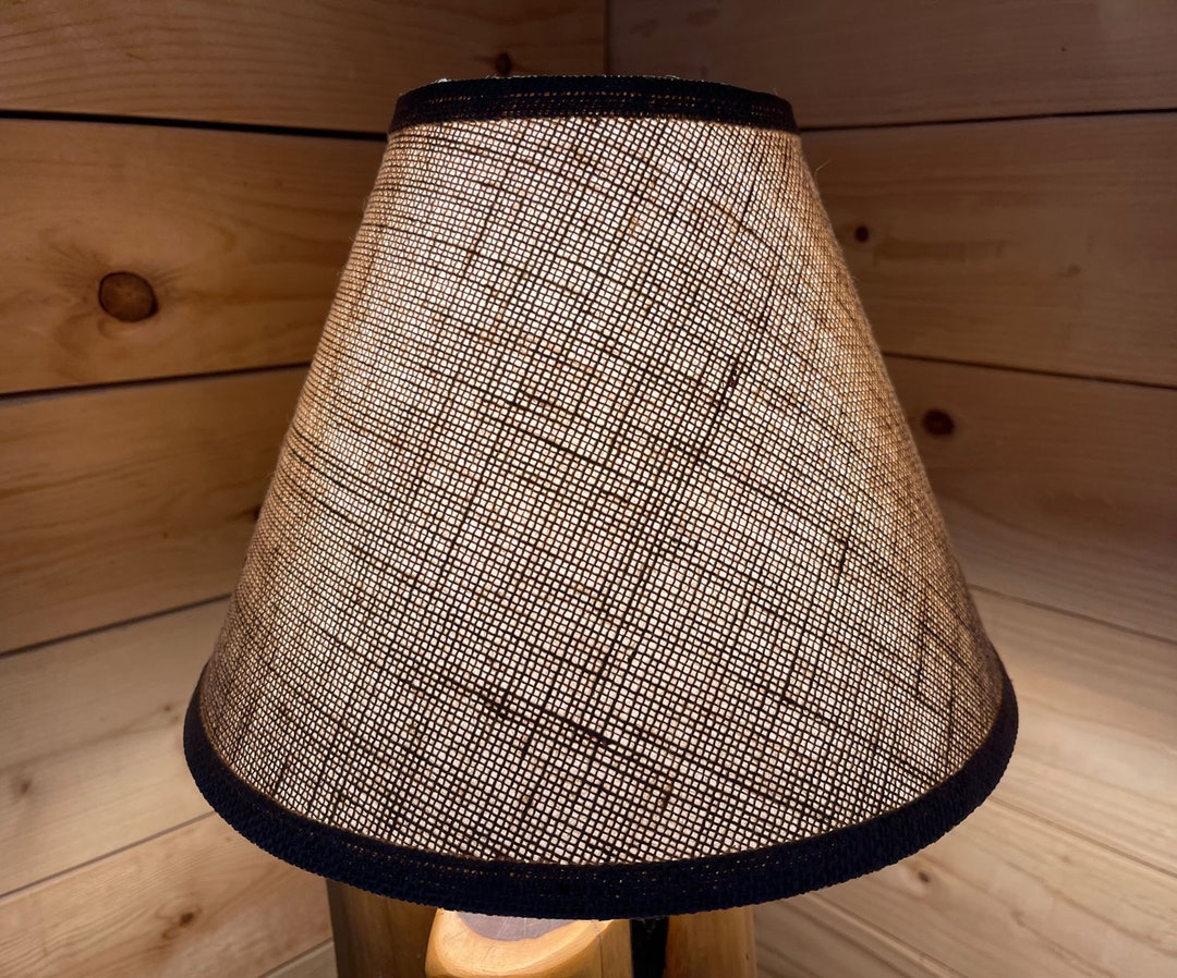 Rustic Burlap Lamp Shade 12 Etsy