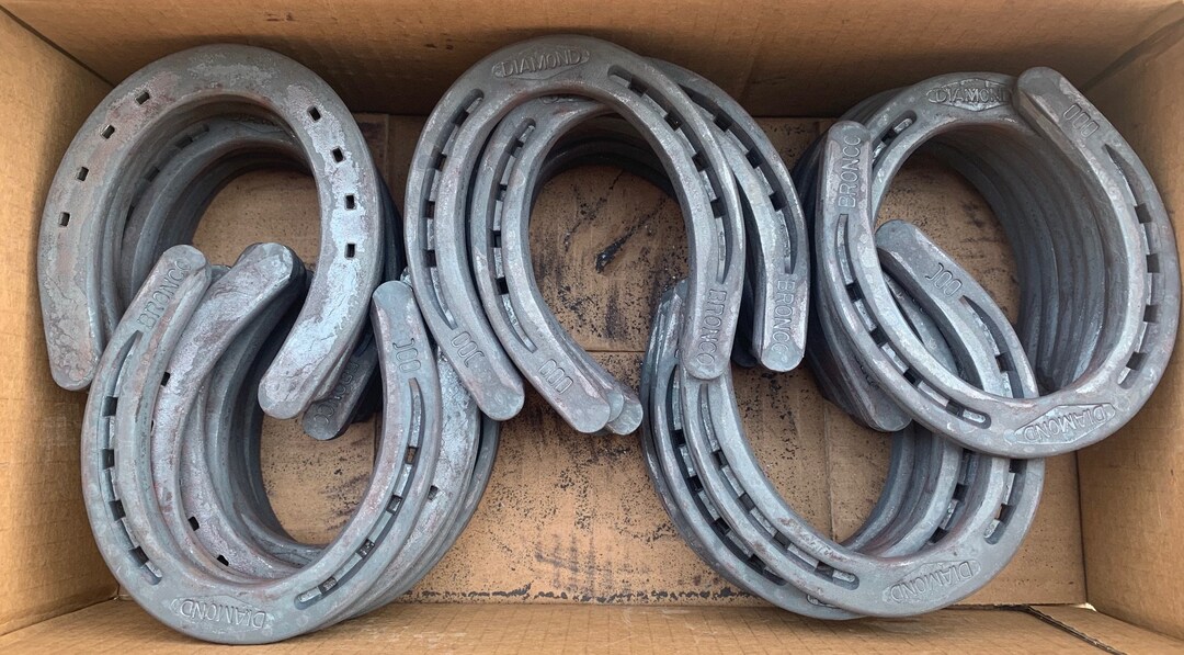 Diamond Farrier BRONCO Horseshoes, Size 000 20 Pairs 40 Shoes Model