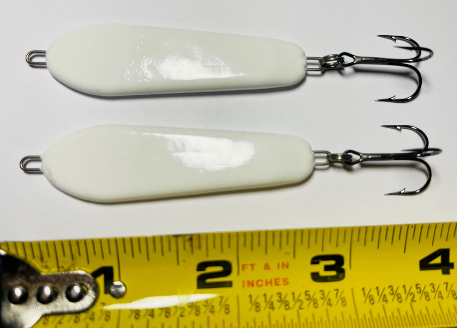 2Pack Casting Spoon Slab Lure for Bass White 1.5 oz. 42g Etsy