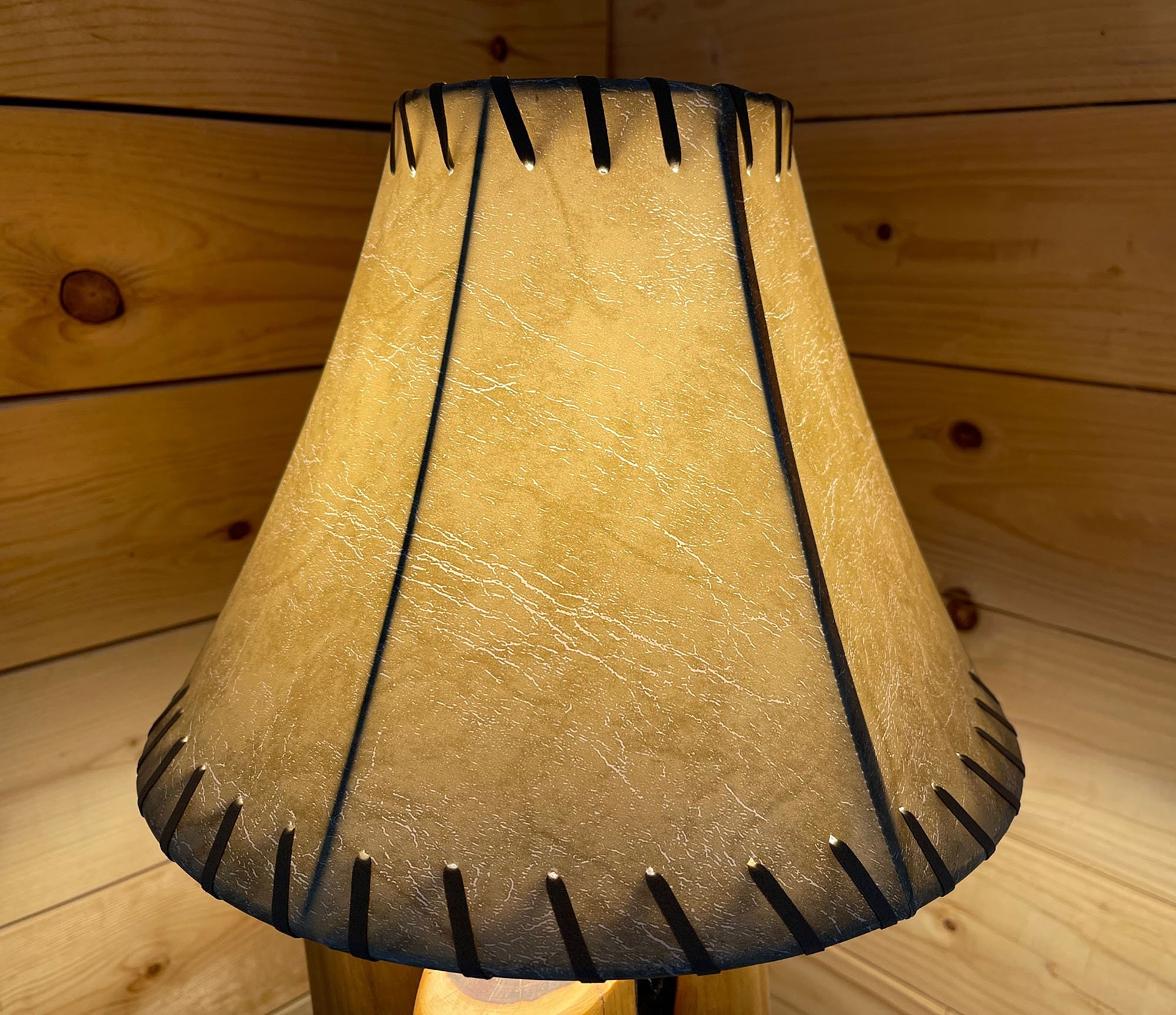 Rustic FAUX Leather Bell Lamp Shade 12 Etsy UK