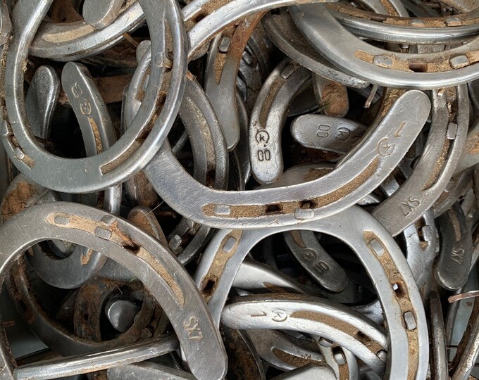 Lot of 50 Used Horseshoes From Texas Equine Rustic Cowboy Bulk Crafting
