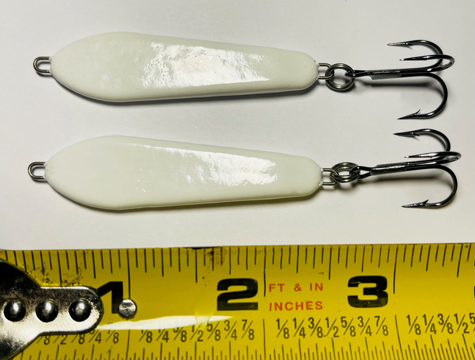 2Pack Casting Spoon Slab Lure for Bass White 1 oz. 28g Etsy