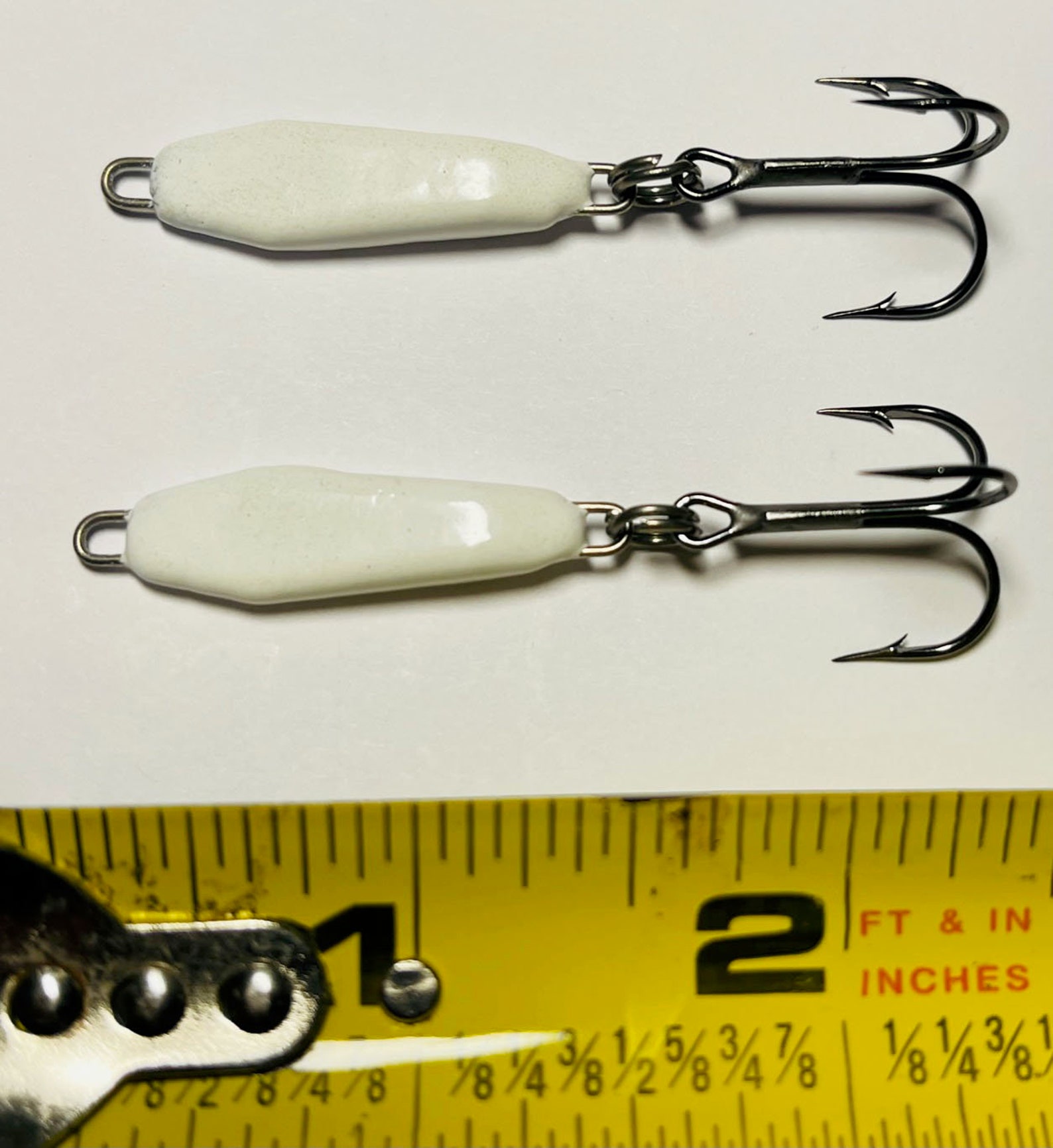 2Pack Casting Spoon Slab Lure for Bass White 1/4 oz. 7g Etsy