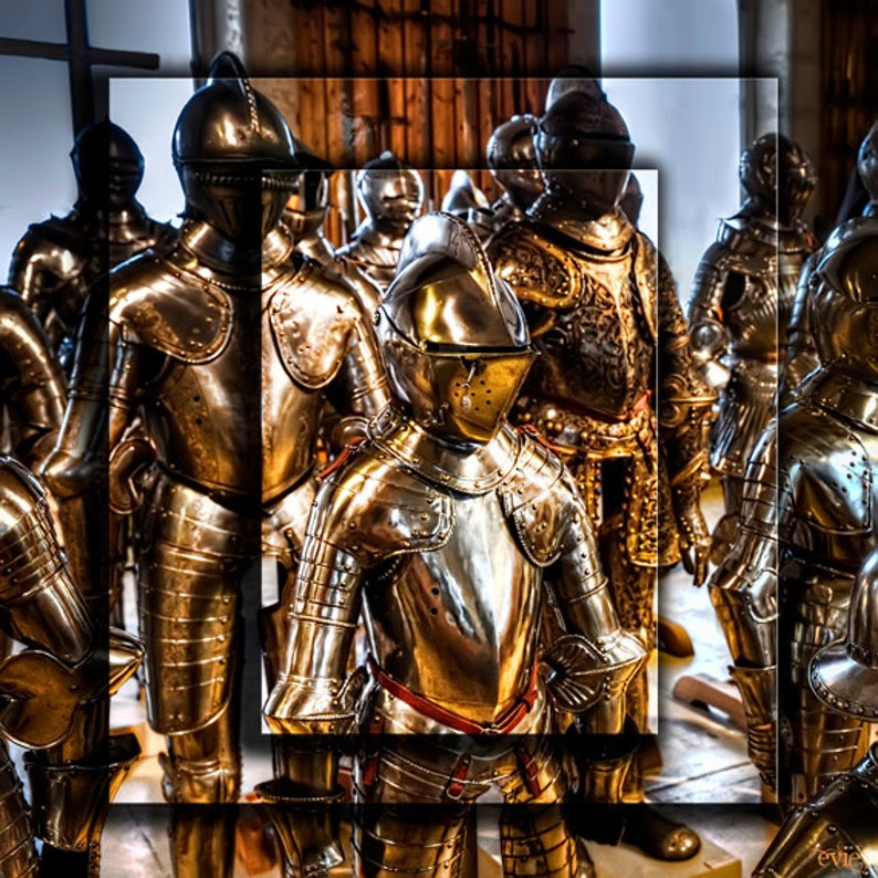 Paris Photo Men/'s Gift Man Present Knight Boss/' gift Man Cave Decor Paris Art Paris Photography Gift for Guys Knight Paris Armor