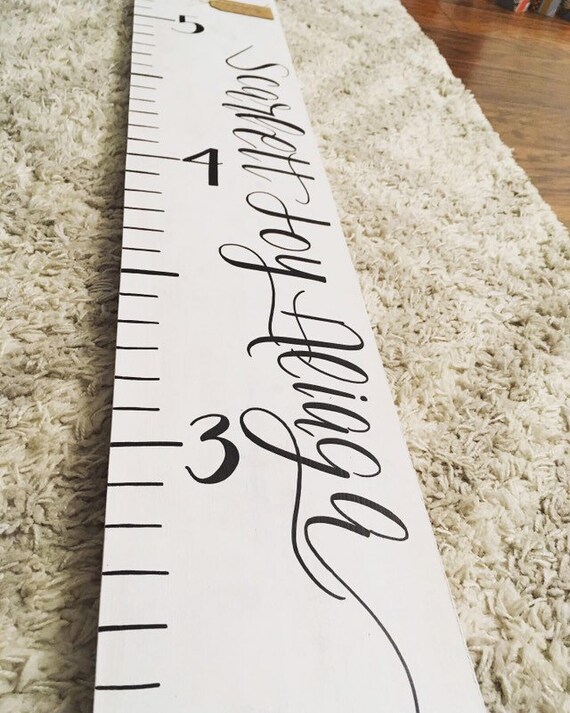 Hand Painted Growth Chart