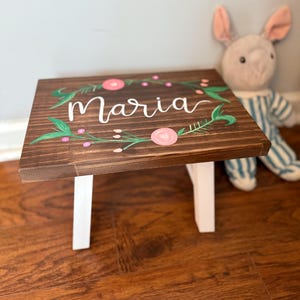 Children’s Wooden Stepstool//Birthday Gift//Personalized//Customized//First Birthday Gift