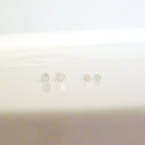 2mm 3mm Minimalist Tiny Dots Dot Sterling Silver Stud Earrings simple dainty ear studs post earrings everyday earrings image 4