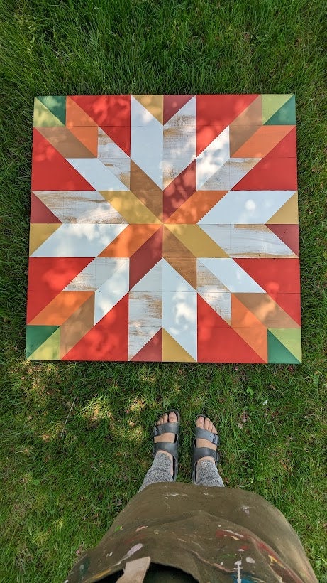 Fall Barn Quilt Pattern, Outdoor/indoor Decor (digital Download Pattern ...