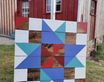 America Barn Quilt Pattern, DIY Instructions (Digital Download)