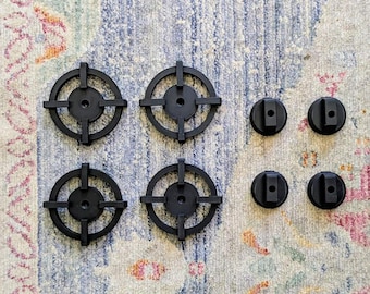 Mud Kitchen PLA Burners and Knobs, Pretend Play Set