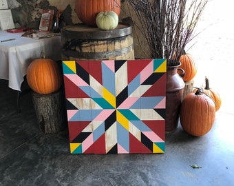 Fall Barn Quilt Pattern, Outdoor Decor Instructions (Digital download Pattern)