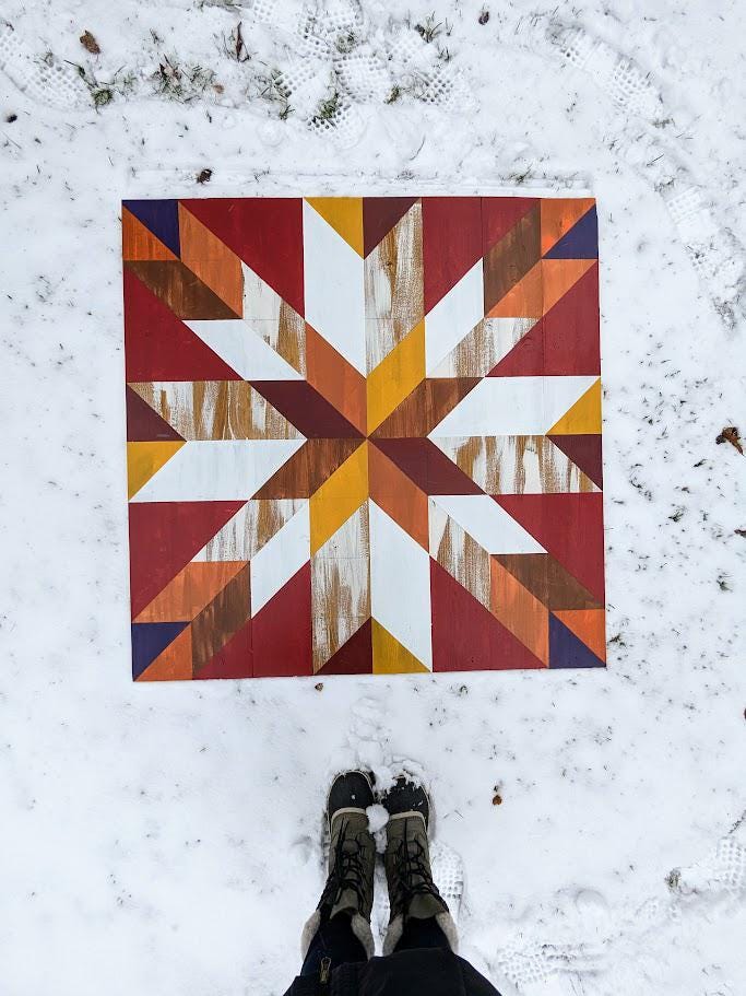 Fall Barn Quilt Pattern, Lake Street Ave, DIY Instructions (digital ...