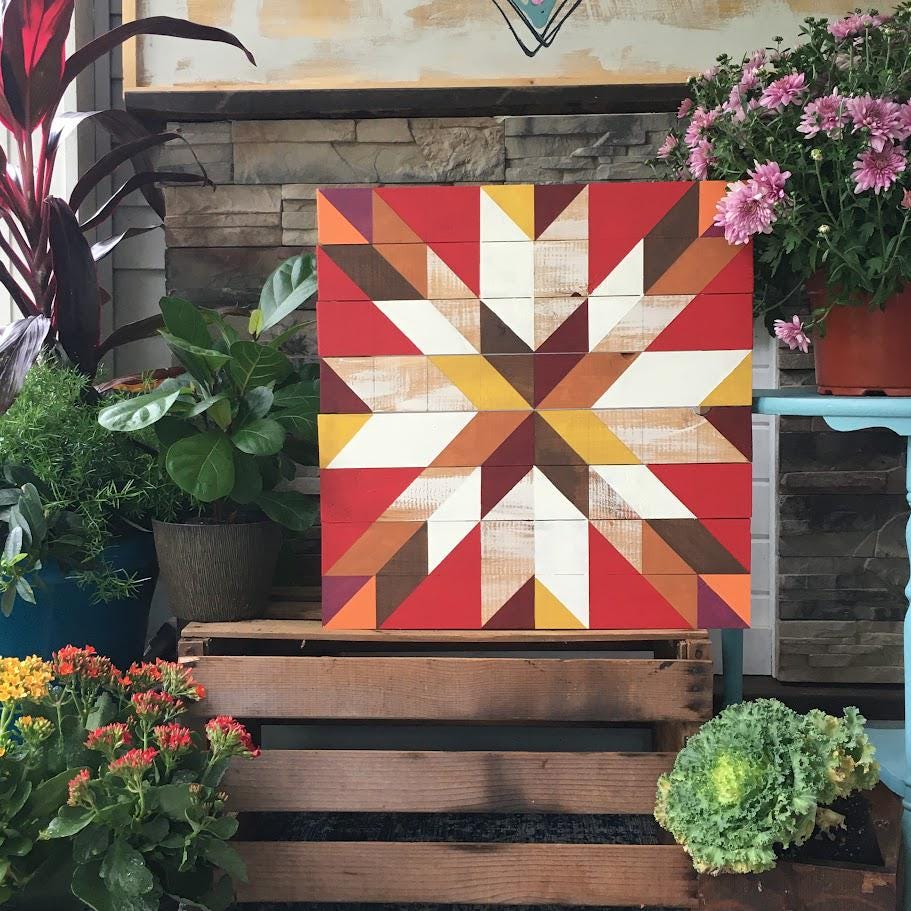 Fall Barn Quilt Pattern, Lake Street Ave, DIY Instructions (digital ...
