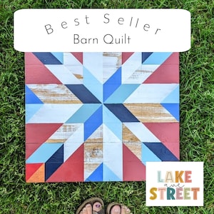 America Barn Quilt Pattern, Barn Quilt Pattern, Barn Quilt Instructions, Barn Quilt outside, Outdoor/Indoor, Digital download Pattern
