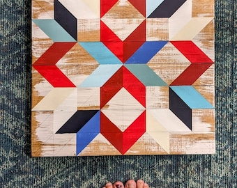 America Barn Quilt Pattern, DIY Instructions (Digital download Pattern)