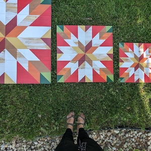FALL Barn Quilt Pattern, Barn Quilt Pattern, Barn Quilt Instructions, Barn Quilt outside, Outdoor/Indoor, Digital download Pattern