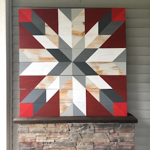 Barn Quilt Pattern PDF - Lake Street Ave Classic Star - Pattern: Classic Grays