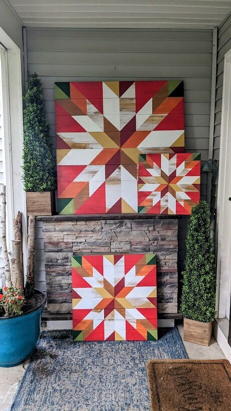 Fall Barn Quilt Pattern, Outdoor/indoor Decor (digital Download Pattern ...