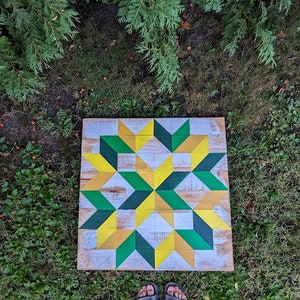 John Deere Barn Quilt Muster, Barn Quilt Muster, Barn Quilt Anleitung, Barn Quilt außen, Outdoor/Innen, Digitaler Download Muster