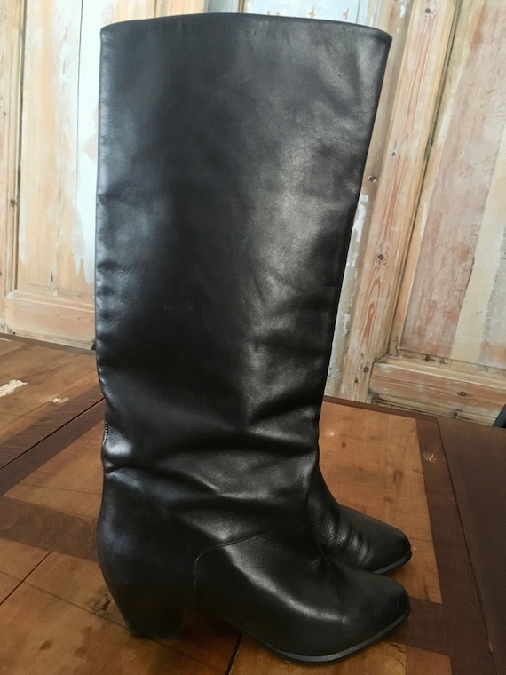 Bottes cuir eighties PETER KAISER - Vintage shoes