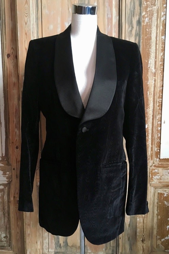 Tuxedo black velvet jacket