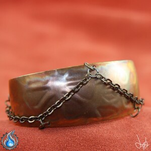 Recycled Copper Cuff Bracelet - "Around the Bend"