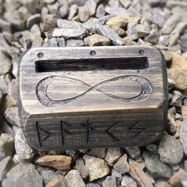 Norse Rune Viking Business Card Holder Etsy.de