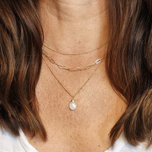 Three tier sales silver necklace