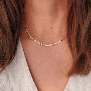 Anchor Chain, Gold Necklace Chain, 14k Gold Filled, Layering Necklace, Flat, Chain, Gold Necklace, Chain Necklace, Dainty Chain, Paperclip