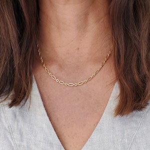 Figaro Chain, Necklace, 14k Gold Filled, Chain, Layering Necklace, Oval, Chain, Gold Necklace, necklace