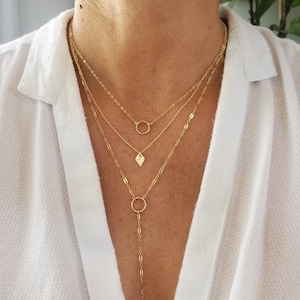 Layered Necklace Set, Set of 3, Gold, Silver, Three Necklaces, Layering Necklaces, Necklace Set, Layered Set, Delicate, Dainty, Minimalist 14k Gold Fill