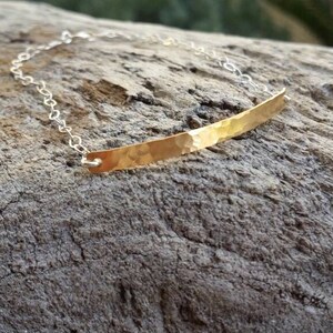 Mixed Metal, Gold and Silver Bracelet, Tiny Bracelet, Hammered, Hammered Bracelet, Tiny, Gold Bracelet, Silver Bracelet
