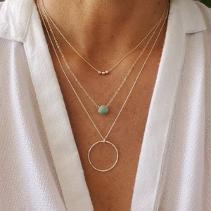 GUOJUNXI 3 Pieces Choker Necklace Set for Women Girls Dainty Chain Jewelry Necklaces GUOJUNXI 3 Pieces Choker Necklace Set for Women Girls Dainty Chain Jewelry Necklaces