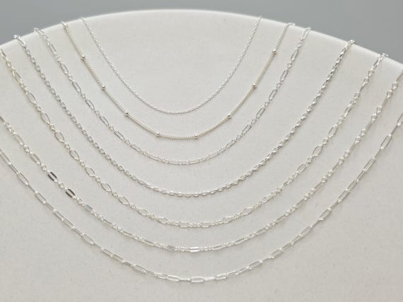 Dainty Sterling Silver Chain, Dainty Chain, Sterling Silver, Simple, Chain Only, Delicate, Dainty, Minimalist, Silver Necklace, Silver Chain
