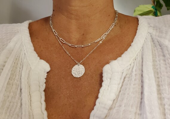 Layered Necklace Set Set of 2 14k Gold 