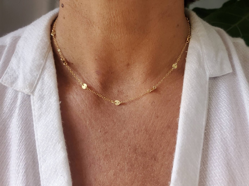 Dainty Layered Necklace Set, Set of 3, Gold, Silver, Three Necklaces, Layering Necklaces, Necklace Set, Layered Set, Dainty, Minimalist image 8