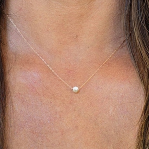 Tiny Gold Dot necklace, Dot, Tiny Circle, Gold Circle Necklace, Gold Dot Necklace, Circle Bead, Dot Bead, Gold Necklace, Dainty, Tiny, Gold