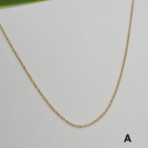 Dainty Gold Chain, 14K Gold Filled, Simple, Chain Only, Delicate, Dainty, Minimalist, Gold Necklace, Choker, Gold Chain A- Tiny Cable Chain