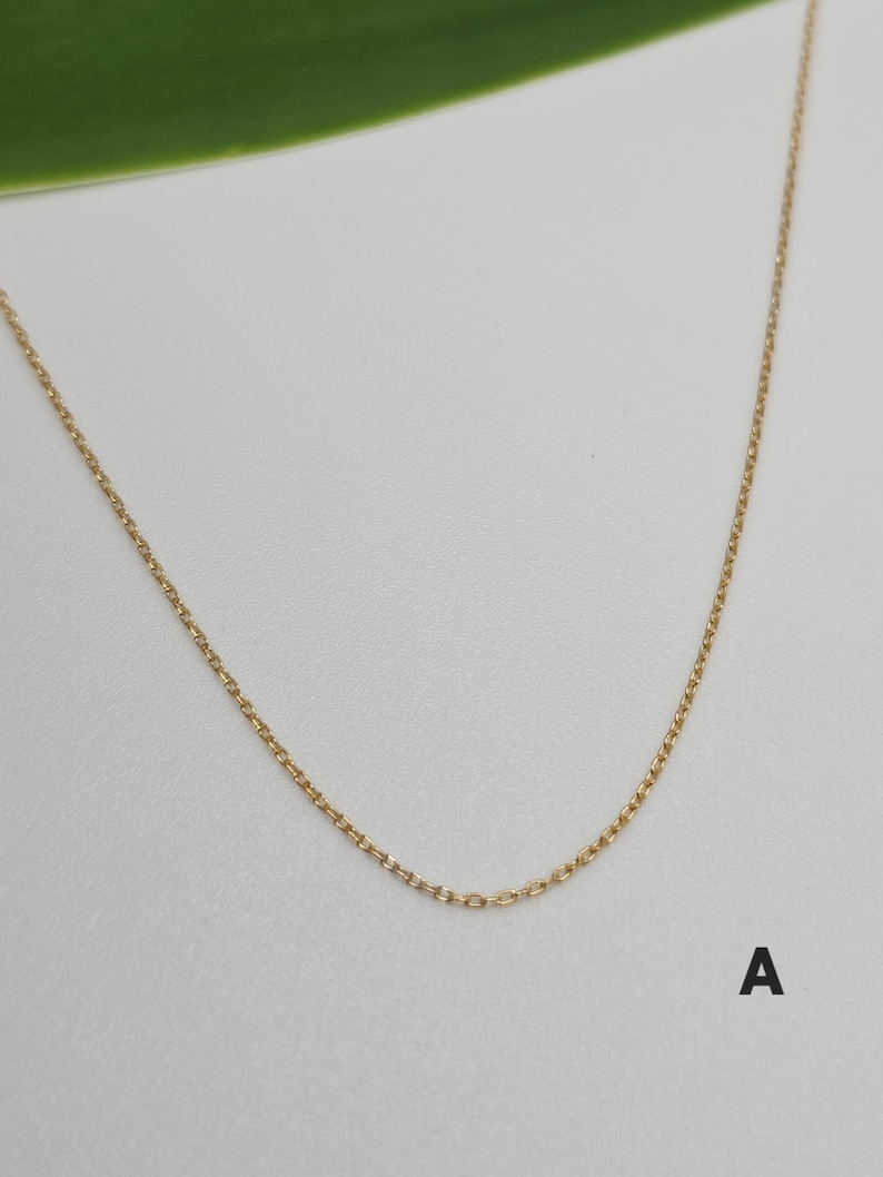 Dainty Gold Chain, 14K Gold Filled, Simple, Chain Only, Delicate, Dainty, Minimalist, Gold Necklace, Choker, Gold Chain A- Tiny Cable Chain