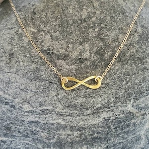 Gold Infinity Necklace, Infinity Pendant, Gold Vermeil image 3